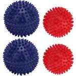 Massagebälle Set mit Noppen - 4 Igelbälle für Reflexzonenmassage, Fussreflexz...