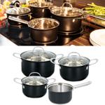 Elegantes 7-teiliges Koch-Topfset, induktionsfähig – Rostfreies Material, sch...