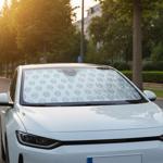 SHELL Windschutzscheibenabdeckung - Anti-Eis & Sonnenschutz für Kfz-Frontsche...