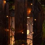 Solar LED-Lichterkette, 400 LEDs, 4m: schwarzer Draht, warmweisses Licht, IP4...