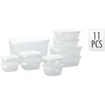 11er-Set Vorratsdosen mit Deckel - Transparent für Müsli, Nudeln, Reis & Nüss...