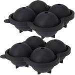 2er-Set Flexible Eiswürfelformen für Eiskugeln Ø 6 cm - Ideal für gekühlte Dr...