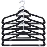 Kleiderbügel mit Kleinteilsteg, 50er Set, Anti-Rutsch Beschichtung - Effizien...