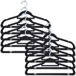 100er-Set Kleiderbügel - Filzdesign, Anti-Rutsch-Beschichtung, drehbarer Hake...