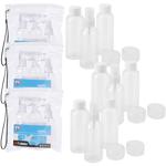 Reiseflaschenset 15-teilig-transparent für Handgepäck-Flugreisen stressfreier...