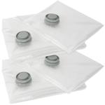 Vakuumbeutel für Kleidung & Bettwäsche 4er-Set - platzsparend im Koffer & Hau...