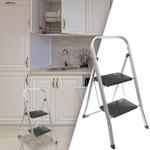 Klappbare Trittleiter - stabil & sicher für Haushalt, Küche & Bad - zweistufi...