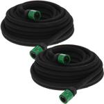 2er-Set 15m Bewässerungsschlauch Tropfschlauch mit Schnellkupplung: Für spars...