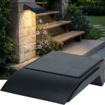 Solar-LED-Wandleuchte für Aussenbereiche - PIR-Bewegungssensor, 50 Lumen, sch...