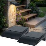 2er-Set Solar-LED-Wandleuchte für Aussenbereiche - PIR-Bewegungssensor, 50 Lu...