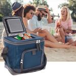Kühltasche 8 Liter mit Schultergurt (blau) - Ideal für Picknick, Arbeit & Aus...