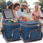 2er-Set Kühltaschen - 8 Liter Volumen - Blau - Ideal für Picknick, Schwimmbad...