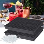 2er-Set Eiswürfelform aus Silikon für Crushed Ice - Ideal für Cocktails & Dri...