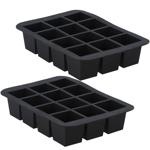 2er-Set Flexible Eiswürfelform - für 12 XL-Eiswürfel Whisky & Cocktails - käl...