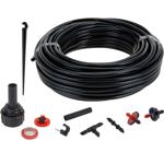 71-tlg. Pflanzen-Bewässerungssystem: 23m anpassbarer Schlauch + Filter, Düsen...