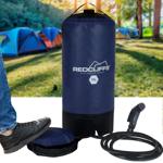 Mobile Camping-Dusche mit Fusspumpe, 11 Liter, blau – Praktische Outdoor-Dusc...