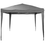 Faltpavillon - Grau - 3x3m Dach - 2,45m Höhe - UV Schutz - Outdoor Party Zelt...