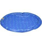 Kühlende Hunde-Wassermatte, Ø 90cm, Blau – Sprühmatte mit Gartenschlauchansch...