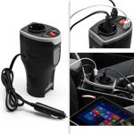 Kfz-Spannungswandler 200W/400W Spitze - Lädt & betreibt Geräte im Auto (12V a...