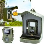 8 MP Outdoor-Vogelkamera mit PIR, Futter & Wasser: Tag/Nacht-Aufnahmen, IP56-...