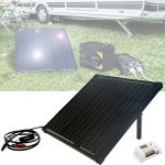 Leistungsstarkes 50W Solarpanel mit 10A USB Laderegler - Monokristallines Sol...