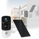 Autarke Solar WiFi Überwachungskamera: Full-HD, Nachtsicht, IP65, Bewegungsme...