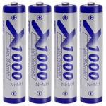 4er-Set AAA Akkus Ni-MH 1,2V 1000mAh – wiederaufladbar & langlebig – umweltfr...