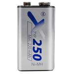 Akku 9V-Block Ni-MH - Wiederaufladbar & auslaufsicher für Fernbedienungen, Sp...