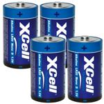 4er-Set langlebige Batterie Typ D (Mono), LR20, Performance Alkaline, 1,5V, i...