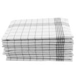 10er-Set Extrem strapazierfähige Baumwoll-Geschirrtücher, 70x50cm, anthrazit-...