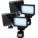 2er-Set Leistungsstarker LED Solar-Strahler mit Bewegungsmelder - Mehr Sicher...