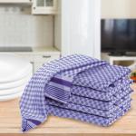 Premium 20er-Set Grubentücher, 100% Baumwolle, 45x90cm, blau-grau – Zwirn-Qua...