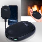 Zuverlässiger 2in1 USB Handwärmer mit Powerbank Funktion, 10.000 mAh, schwarz...