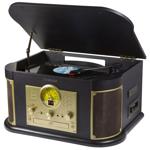 Nostalgie-Plattenspieler mit CD- & Kassettenspieler – Bluetooth 5.0, Digitali...