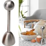Eierköpfer aus Edelstahl – Praktischer Eieröffner für harte & weiche Eier, sp...