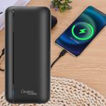 Powerbank mit 3 USB Ports, 20.000 mAh, USB-C & 2 USB-A Ports, Quick Charge 3....