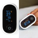 Hochpräzises SmartLife Pulsoximeter, Bluetooth & HD-OLED Display - App Androi...