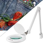 Leuchtstarke LED-Lupenleuchte, 1,75x Vergrösserung, Glaslinse, 10W, 660lm, we...