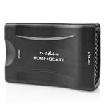 HDMI zu SCART Konverter (Full HD): 720p/1080p Umschalter, USB-Betrieb - Verbi...