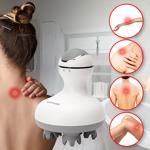 Professionelles Kopf- und Körper-Massagegerät, 4 Massageköpfe, mobil mit Akku...