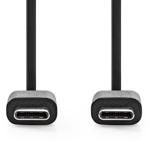 USB-C auf USB C Ladekabel, Quick Charge, USB 2.0, schwarz, 1 m für iPhone 15,...
