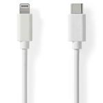 iPhone Ladekabel, Lightning Kabel, USB-C, Apple MFi Zertifiziert, 1 m, weiss ...