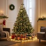 SmartLife Tannenbaum-Überwurf-Lichterkette - 200 dimmbare LEDs IP65 - App & S...