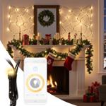 WLAN LED Lichternetz 3x3m - 400 dimmbare LEDs, 7 Muster, IP65 - App-, Google ...