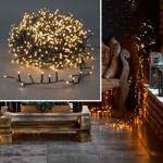 XL LED Lichterkette mit 1200 warmweissen LEDs – 24 m lang, 7 Lichtmuster, IP4...