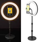 Höhenverstellbares Ringlicht mit Stativ, 26cm – 10 Stufen, 2700-6700K, Perfek...