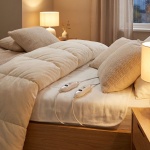 Hochwertiges Wärmeunterbett für 2 (160x140cm): Elektrische Heizdecke mit 2 Fe...