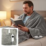 Heizdecke 180x130 cm – beheizbare Wärmedecke mit Timer & LED-Display – kusche...