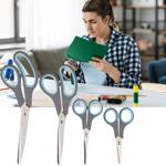 Mehrzweck-Scheren Set Edelstahl 4tlg. - Ergonomische Griffe für Rechts- & Lin...