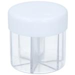 Gewürzspender 6 Kammern transparent - 6-in-1 Gewürzstreuer für Salz, Pfeffer,...